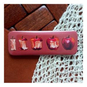 Przypinka 25×70 mm Jabłka