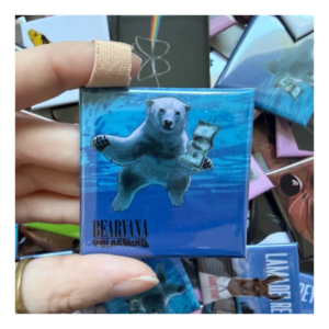 Przypinka 50x50mm  Bearvana Polarmind