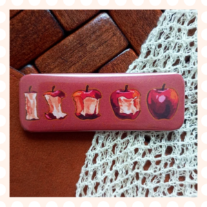 Przypinka 25×70 mm Jabłka