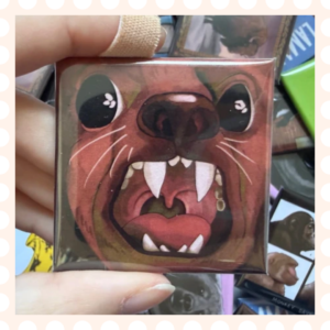 Przypinka 50×50 mm In the court of the Awawa King