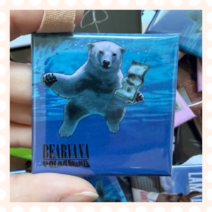 Przypinka 50x50mm  Bearvana Polarmind