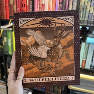 Segregator A5 jackalope wolpertinger cryptidcore kryptydy folk notatnik slavic zając królik