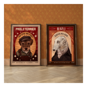Zestaw plakatów Proleterrier i Burżuj