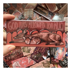 Przypinka 54×120 mm God has allowed too much