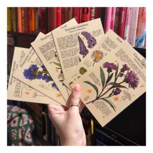 Zestaw pocztówek botanicznych