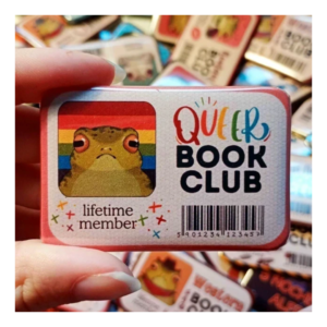 Przypinka 40x60mm Queer Book Club