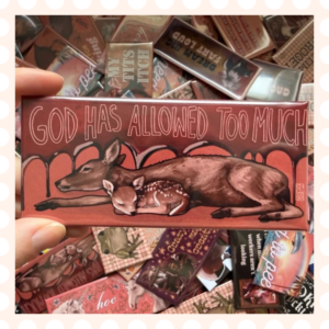 Przypinka 54×120 mm God has allowed too much