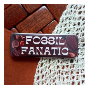 Przypinka 25×70 mm Fossil fanatic