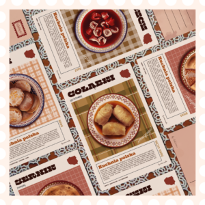 Zestaw pocztówek z polskimi daniami