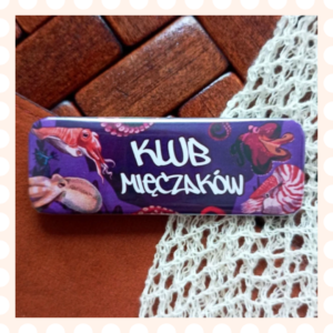 Przypinka 25×70 mm Klub mięczaków