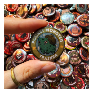 Przypinka 32 mm Pocket Monster Trainer