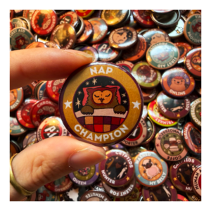 Przypinka 32 mm Nap Champion