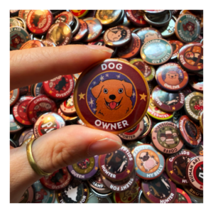 Przypinka 32 mm Dog Owner