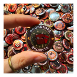 Przypinka 32 mm Bookstore Browser