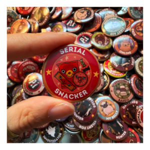 Przypinka 32 mm Serial Snacker