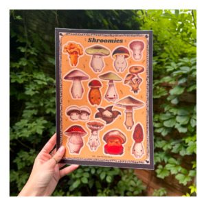 Arkusz naklejek Shroomies