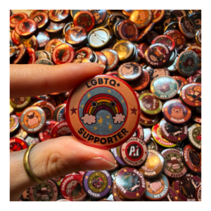 Przypinka 32 mm LGBTQ+ Supporter