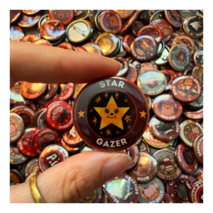 Przypinka 32 mm Star Gazer