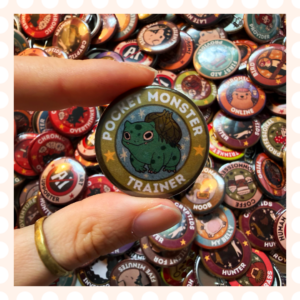 Przypinka 32 mm Pocket Monster Trainer