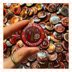 Przypinka 32 mm Board Game Strategist