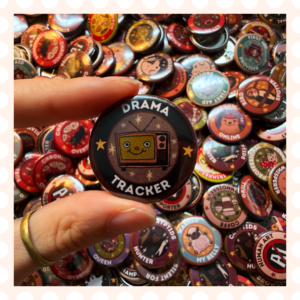 Przypinka 32 mm Drama Tracker
