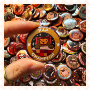 Przypinka 32 mm Nap Champion