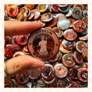 Przypinka 32 mm Museum Wanderer