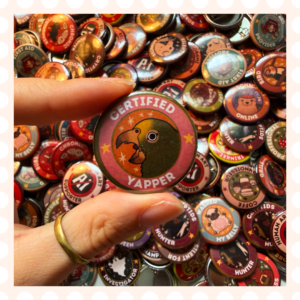 Przypinka 32 mm Certified Yapper