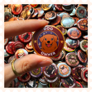 Przypinka 32 mm Dog Owner