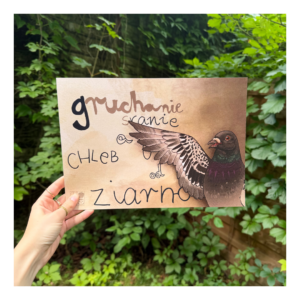 Plakat Gruchanie, sranie, chleb… Gołębiowa Morenka
