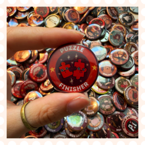 Przypinka 32 mm Puzzle Finisher