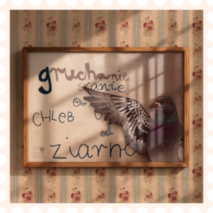 Plakat Gruchanie, sranie, chleb… Gołębiowa Morenka