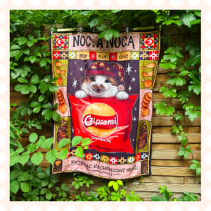 Koc polarowy Meowslowitz Noc, a nocą gdy nie śpię…
